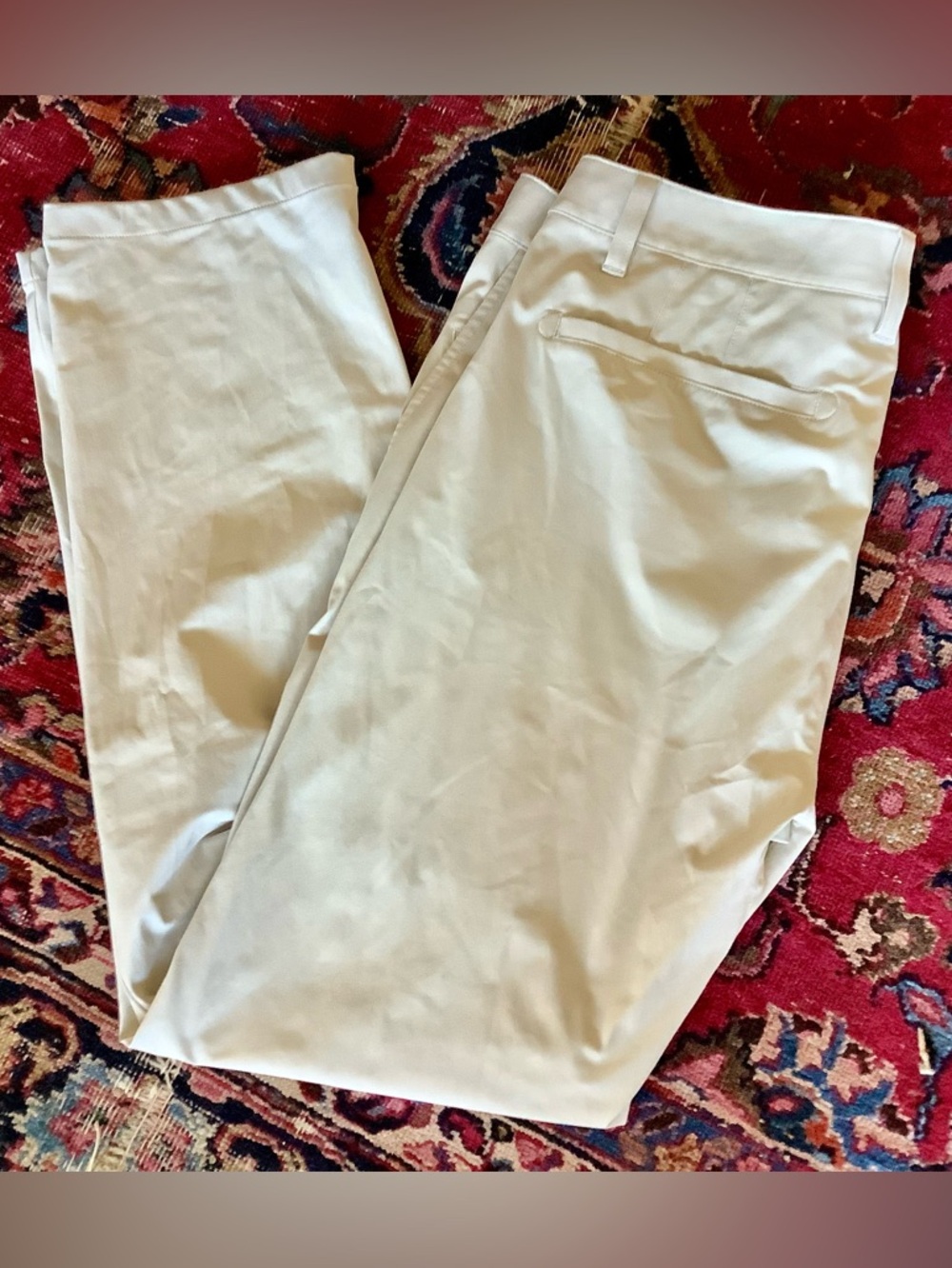 Rhone Commuter Khaki Tan Polyester Performance Trousers Pants Sz 33